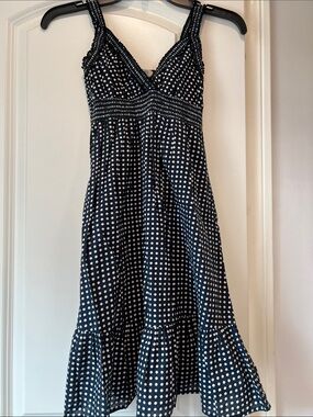 So Wear It Declare It Black and White Polka Dot Midi Dress